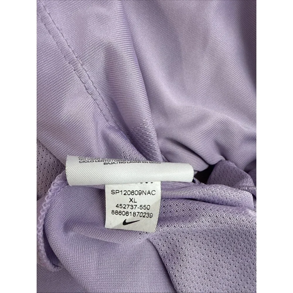 Nike Golf Tour Performance Dri-Fit Polo Shirt-Purple W/ Graphic. Men's Size‎ XL